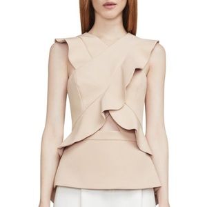 BCBGMAXAZRIA
Irena Ruffle Cutout Top size medium